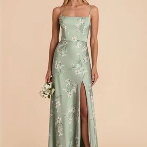 Birdy Grey Mai Dress - Matte Satin Sage Le Fleur